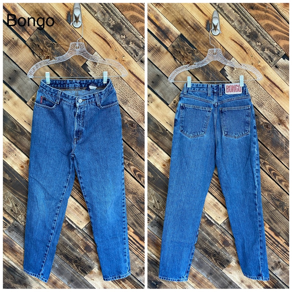 Vintage Bongo High Rise Jeans-Dark Wash